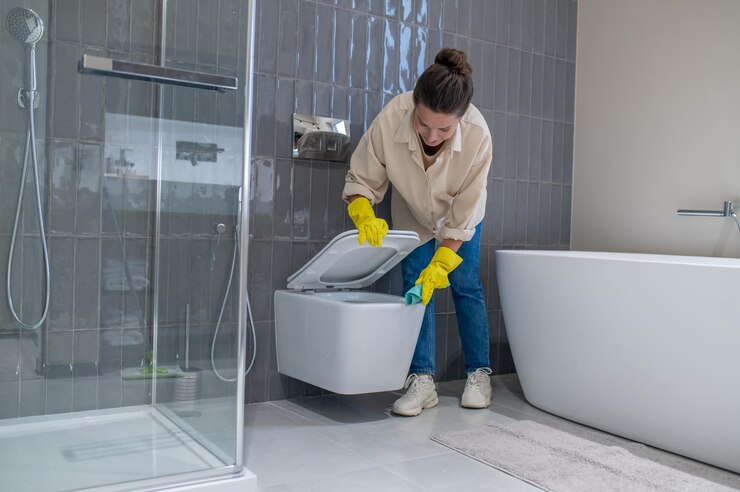 cleaning bathroom london