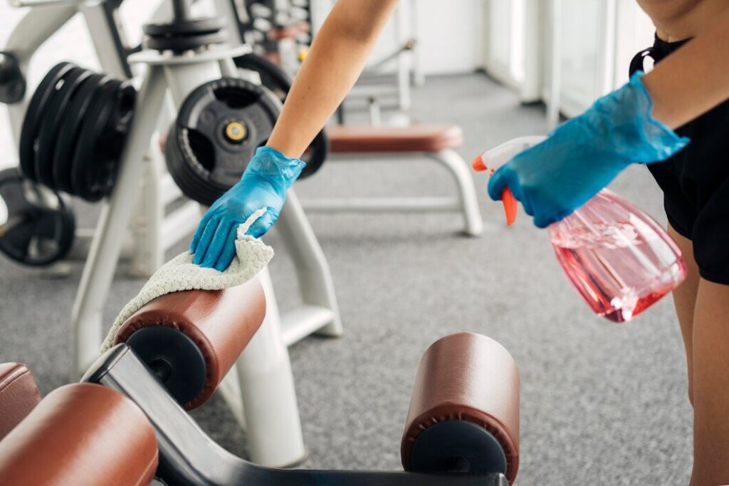 gym and sports facility cleaning
