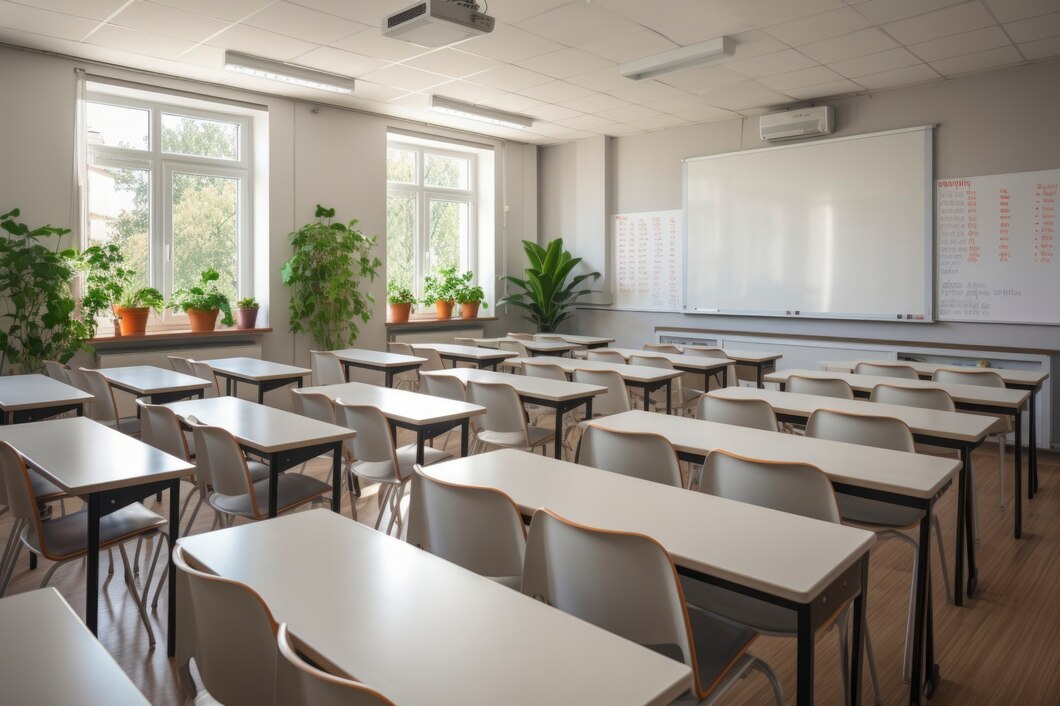 modern hygenic classroom united kingdom