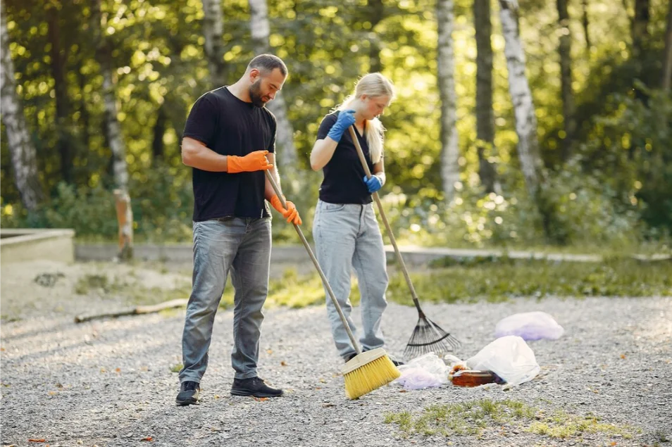 school playground cleaning