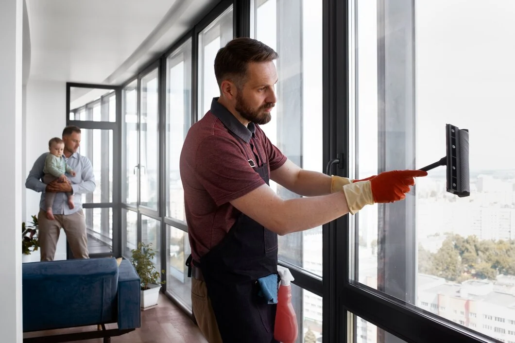 window cleaning staff